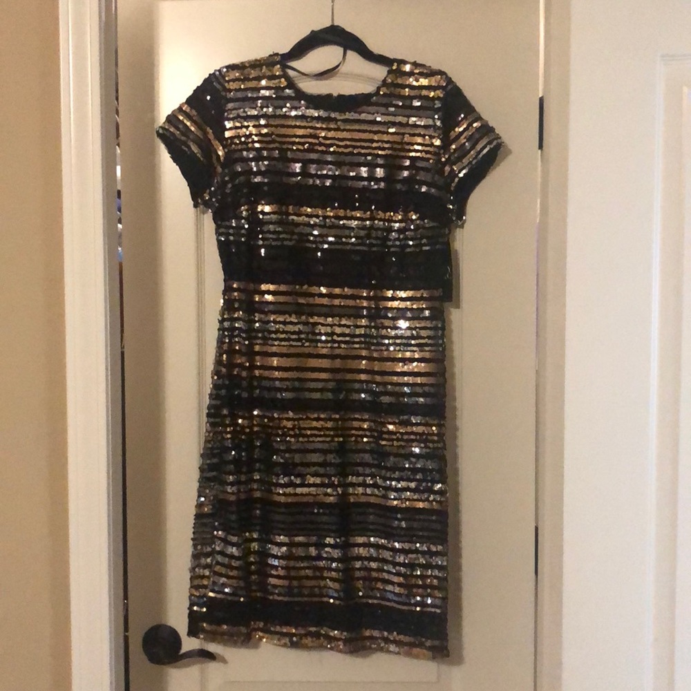 Black & Gold Sequined dress, NY&Co. size M